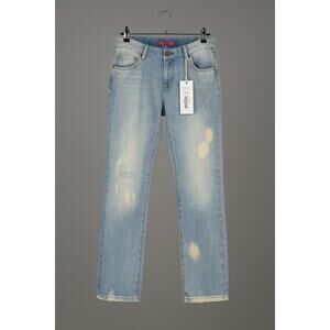 NWT Manila Grace Women's Light Blue Boyfriend Jeans SZ 25